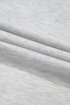 Two Tone Contrast Waffle Knit Patched Buttoned V Neck Top