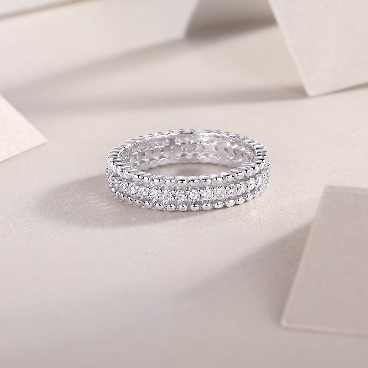 Moissanite 925 Sterling Silver Ring - felvior