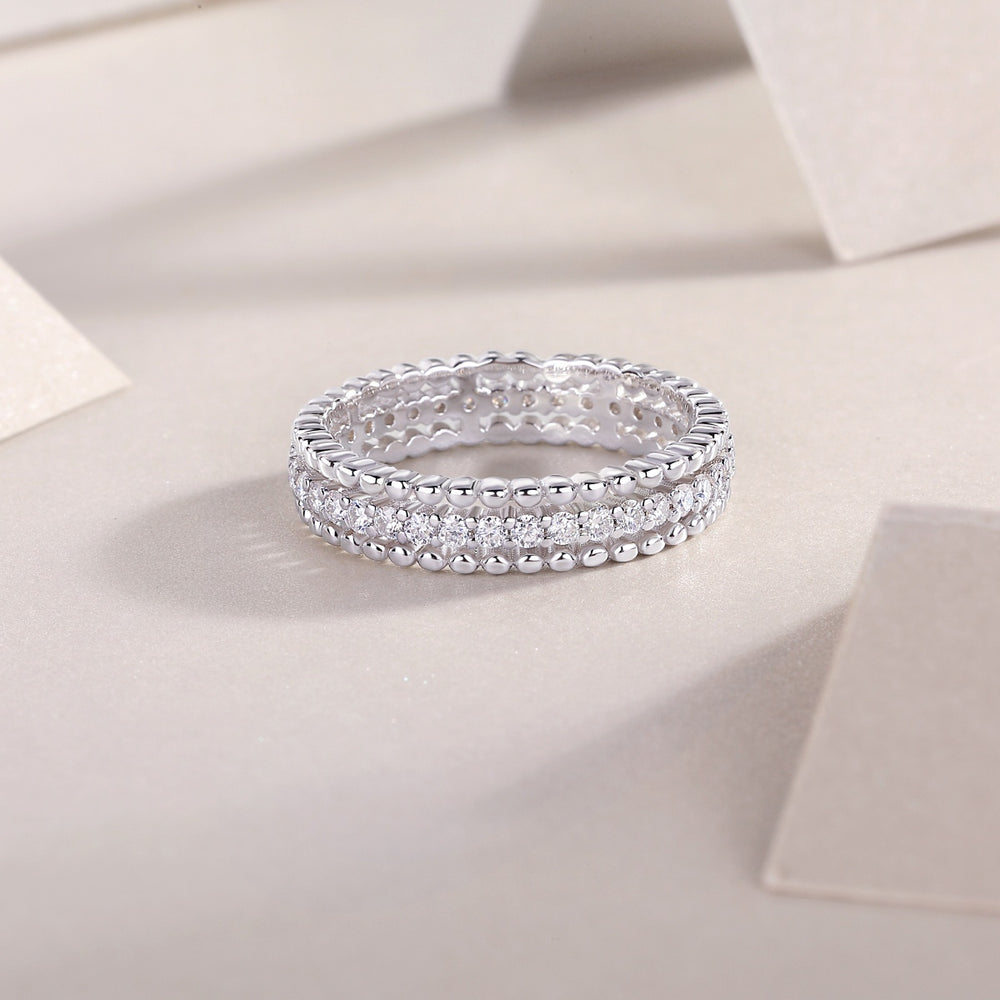 Moissanite 925 Sterling Silver Ring - felvior
