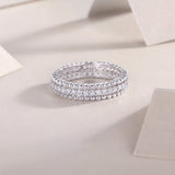 Moissanite 925 Sterling Silver Ring - felvior