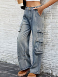 Washed Jeans with Pockets - felvior