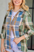 Plaid Button Up Long Sleeve Shirt