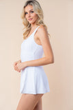 White Birch Sleeveless Performance Knit Swim Dress - felvior