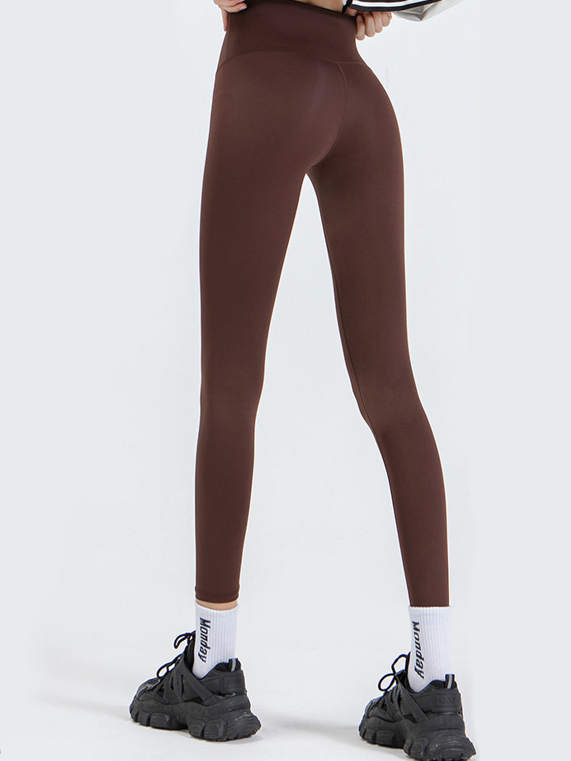 Wide Waistband Sports Leggings - felvior