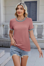 Round Neck Short Sleeve T-Shirt