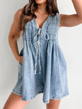 Tied Romper with Pockets - felvior
