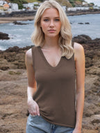 Tie Shoulder V-Neck Sweater Vest