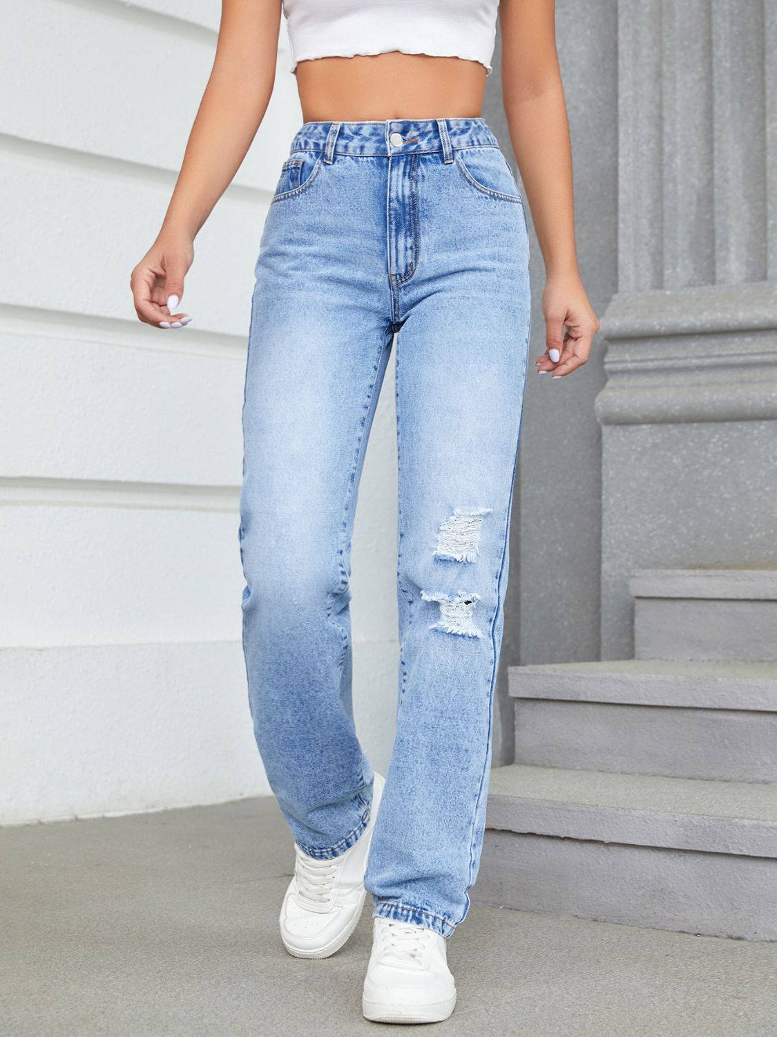 Distressed Jeans with Pockets Hauptbild