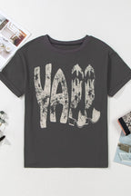 YALL Cowboy Boots Graphic Short Sleeve T-Shirt