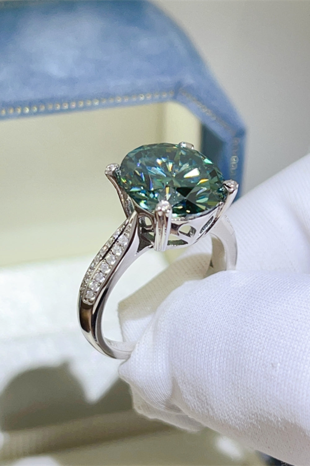 5 Carat Moissanite 925 Sterling Silver Ring - felvior