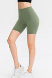 Slim Fit Wide Waistband Sports Shorts - felvior