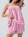 Smocked Square Neck Cami and Shorts Set - felvior