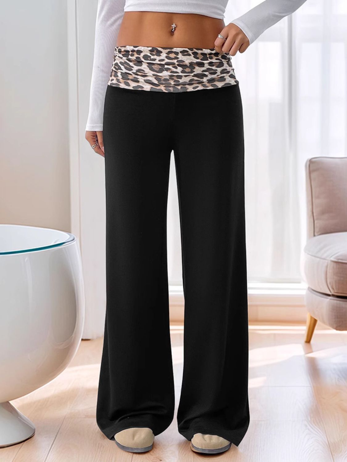 High Waist Leopard Pants - felvior