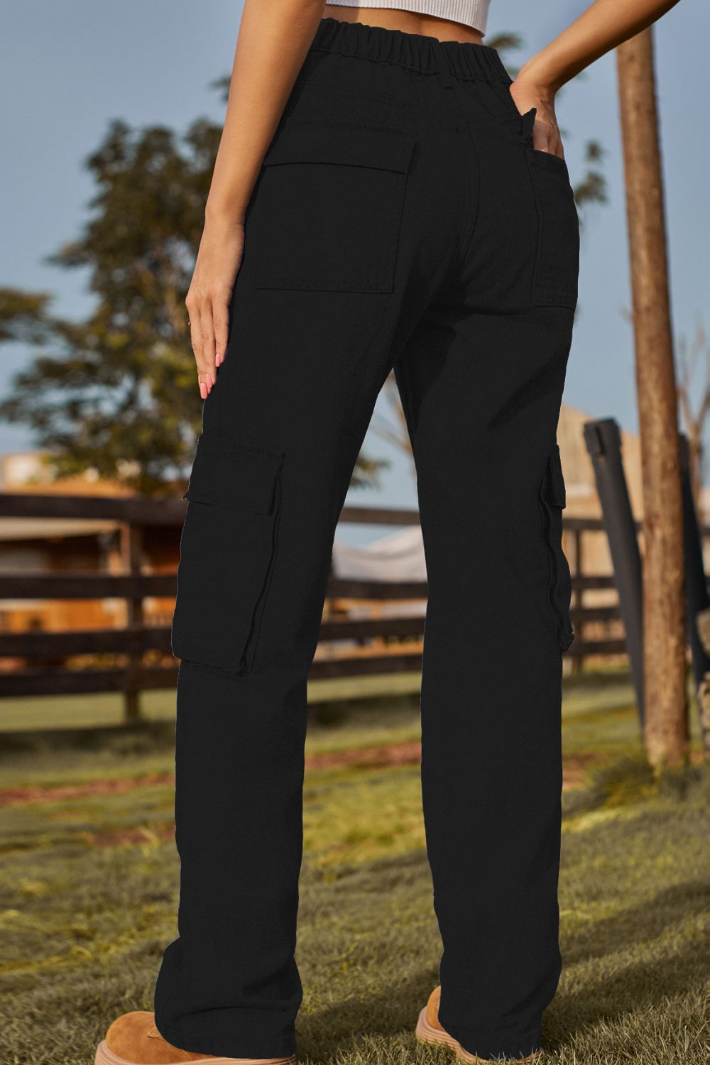 Loose Fit Long Jeans with Pockets - felvior
