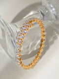 Stainless Steel Inlaid Zircon Bracelet - felvior