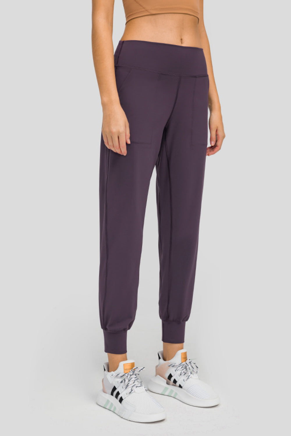 Millennia Wide Waistband Slant Pocket Pants - felvior