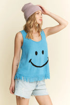 Jade By Jane Smiley Fringe Tank Top