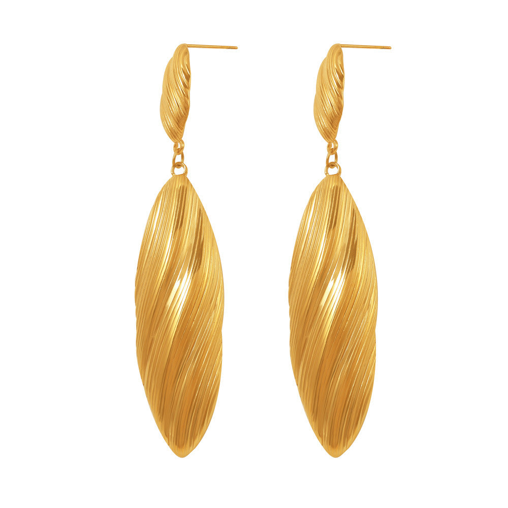 Stainless Steel Dangle Earrings - felvior