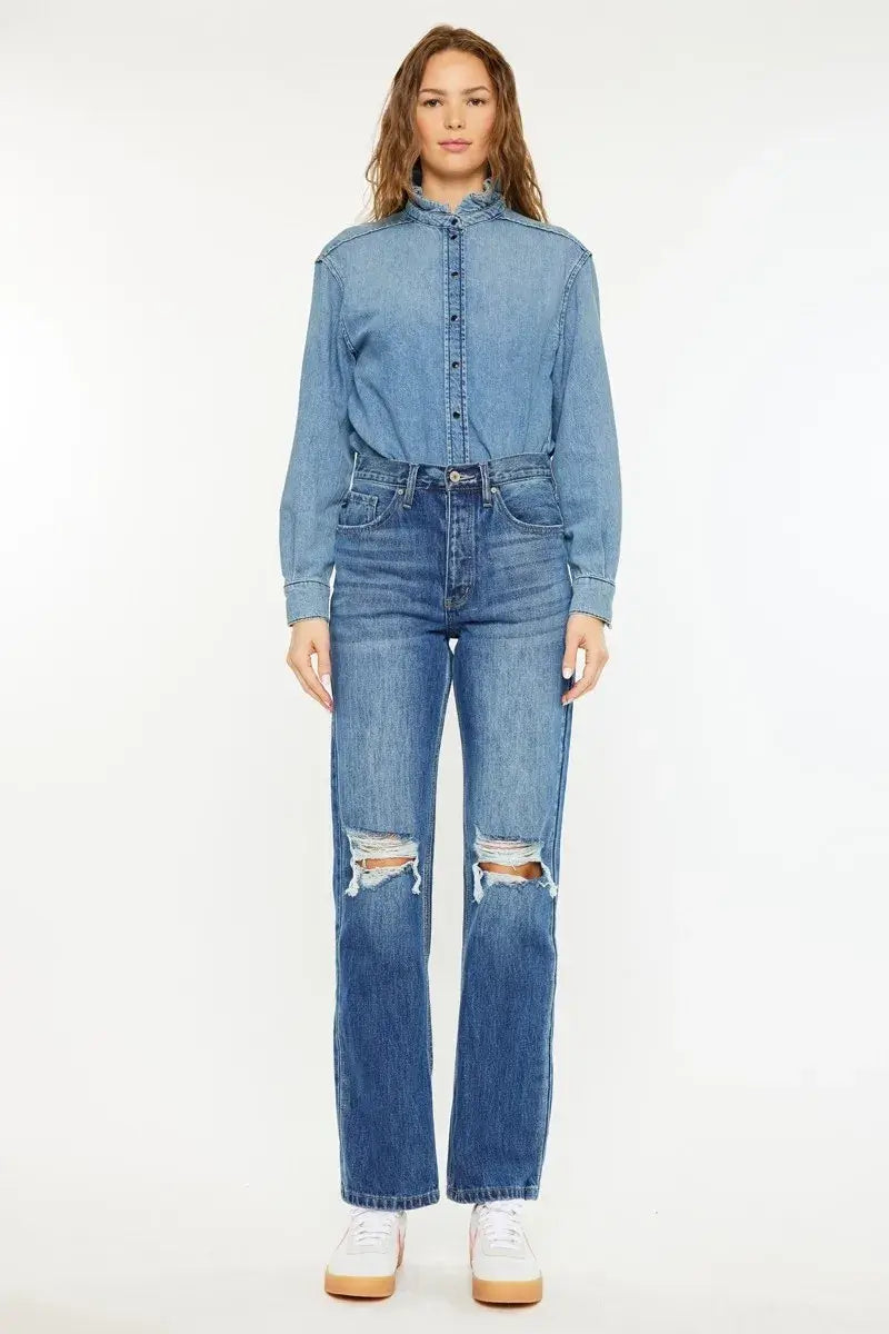 Kancan Ultra High Rise 90's Boyfriend Jeans