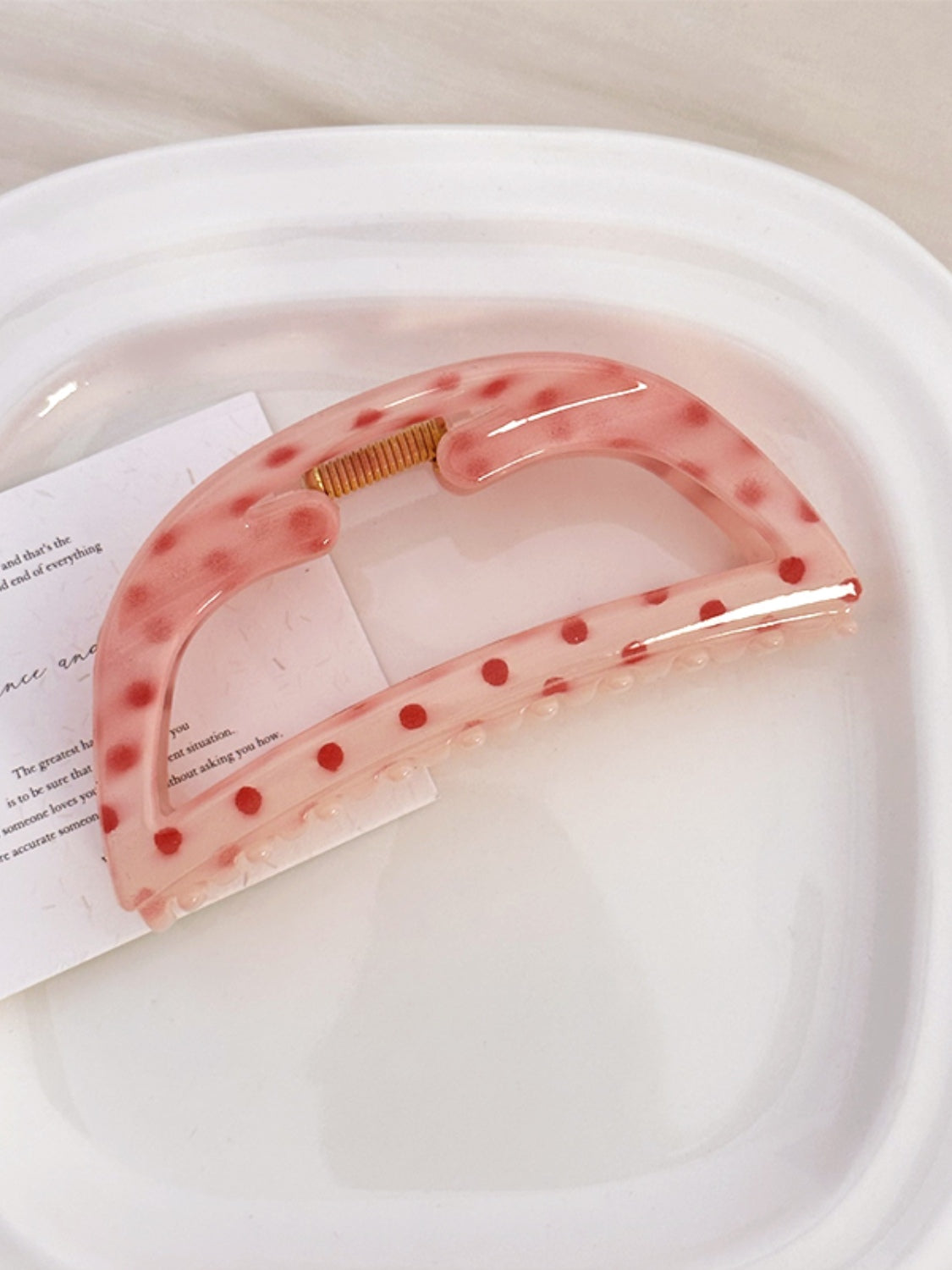 PC-Haarklammer mit Punkten Zweitbild