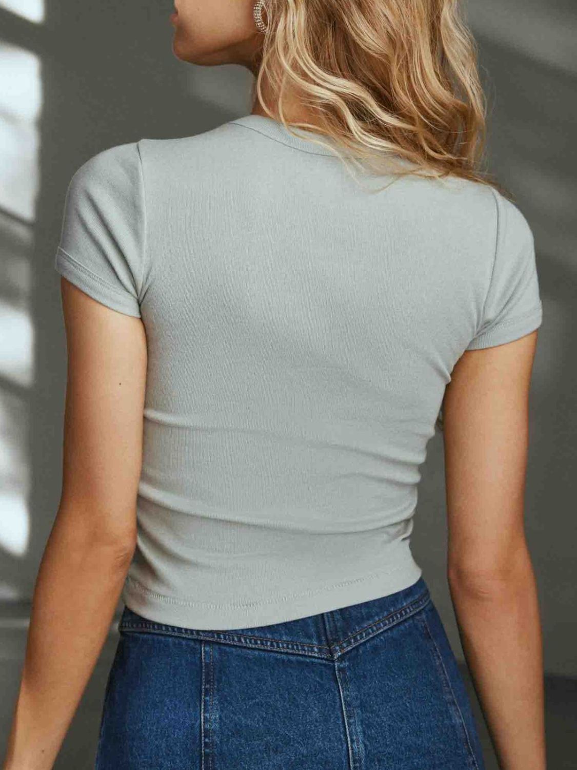 Graphic Round Neck Short Sleeve T-Shirt