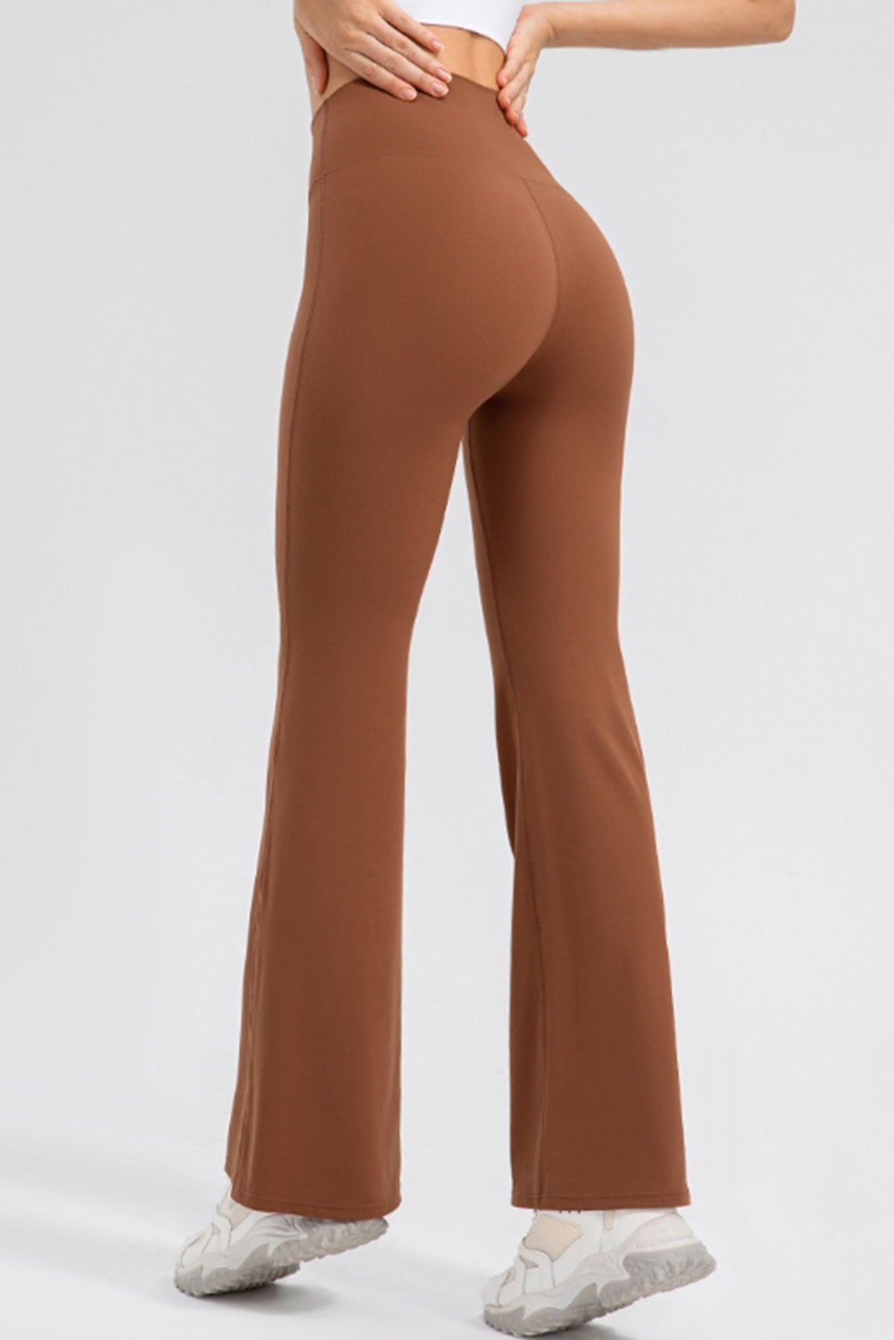 High Waist Straight Active Pants - felvior