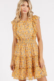 Mittoshop Ditsy Floral Print Ruffle Chiffon Mini Dress - felvior