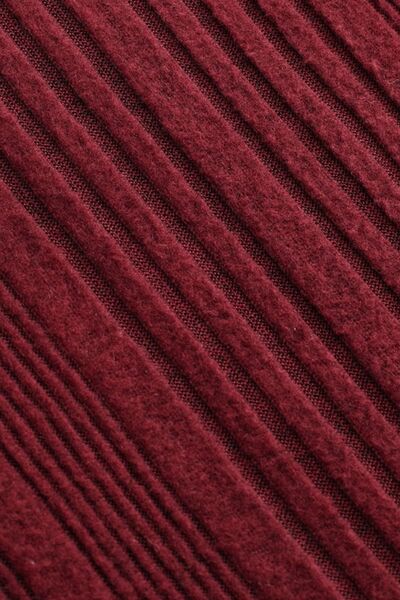 Ribbed Cutout Round Neck Bodysuit