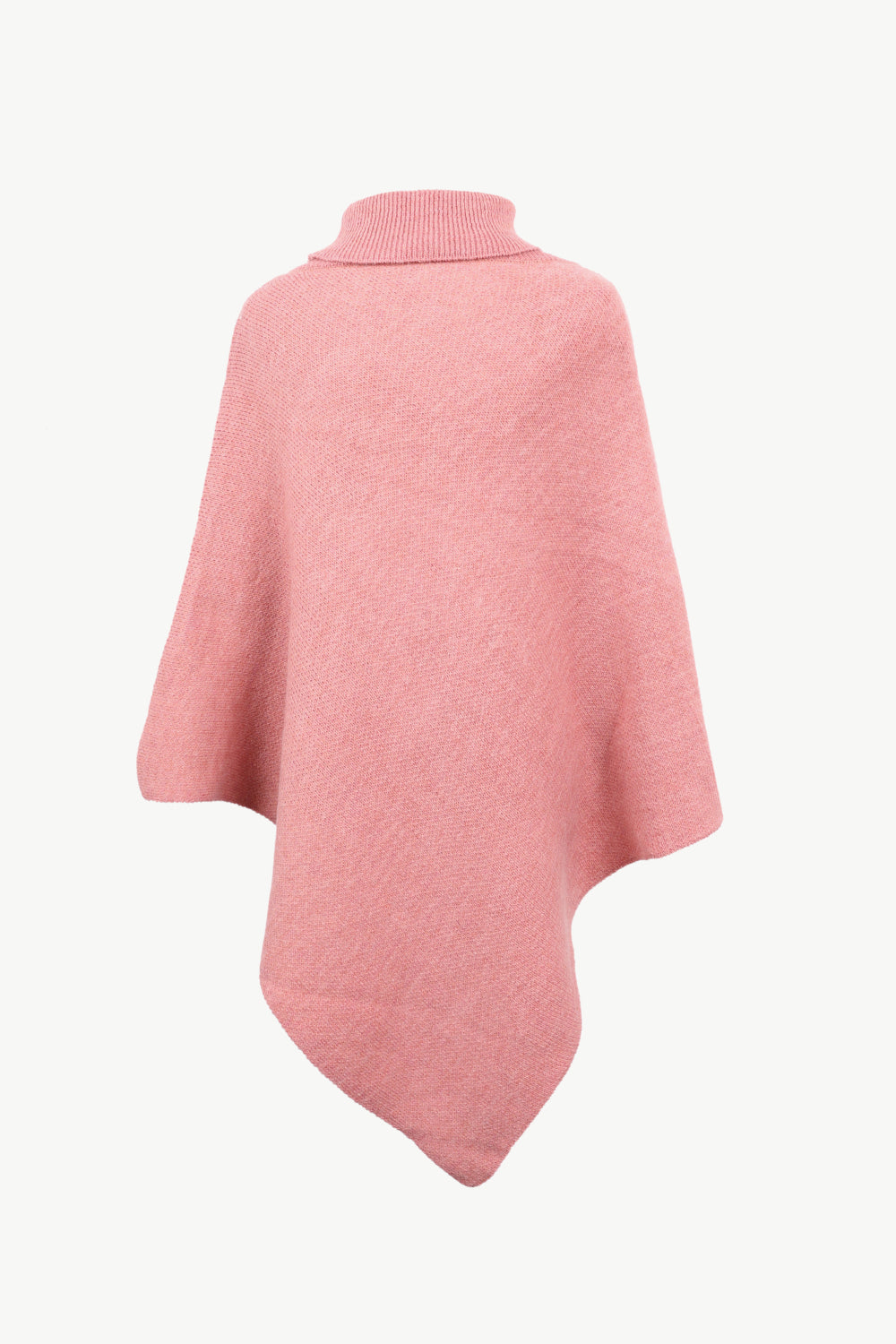 Turtleneck Buttoned Poncho - felvior