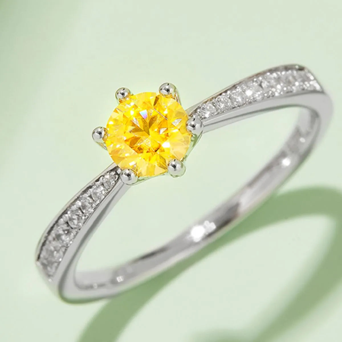 Moissanite 925 Sterling Silver Ring - felvior
