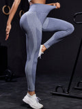 Striped High Waist Active Pants - felvior