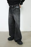 Men's Wide Leg Jeans with Pockets - felvior