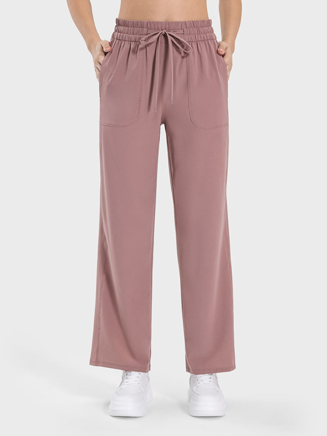 Millennia Drawstring Pocketed Active Pants - felvior