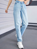 Straight Leg Jeans with Pockets - felvior