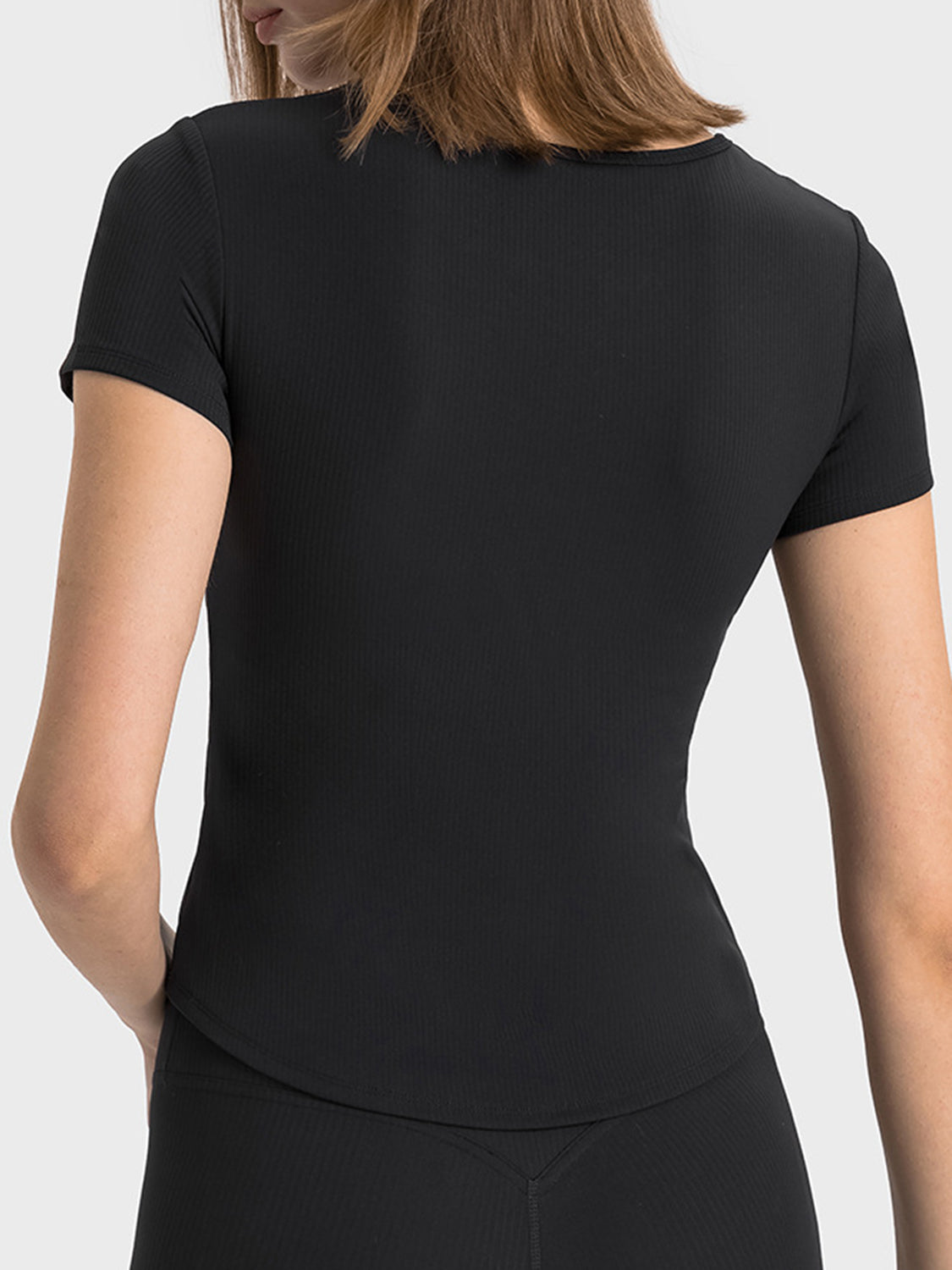 Millennia Notched Short Sleeve Active T-Shirt - felvior