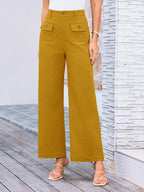High Waist Wide Leg Pants
