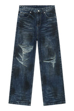 Men's Distressed Jeans with Pockets