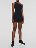 Single Shoulder Active Romper - felvior