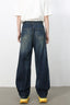 Men's High Waist Washed Jeans