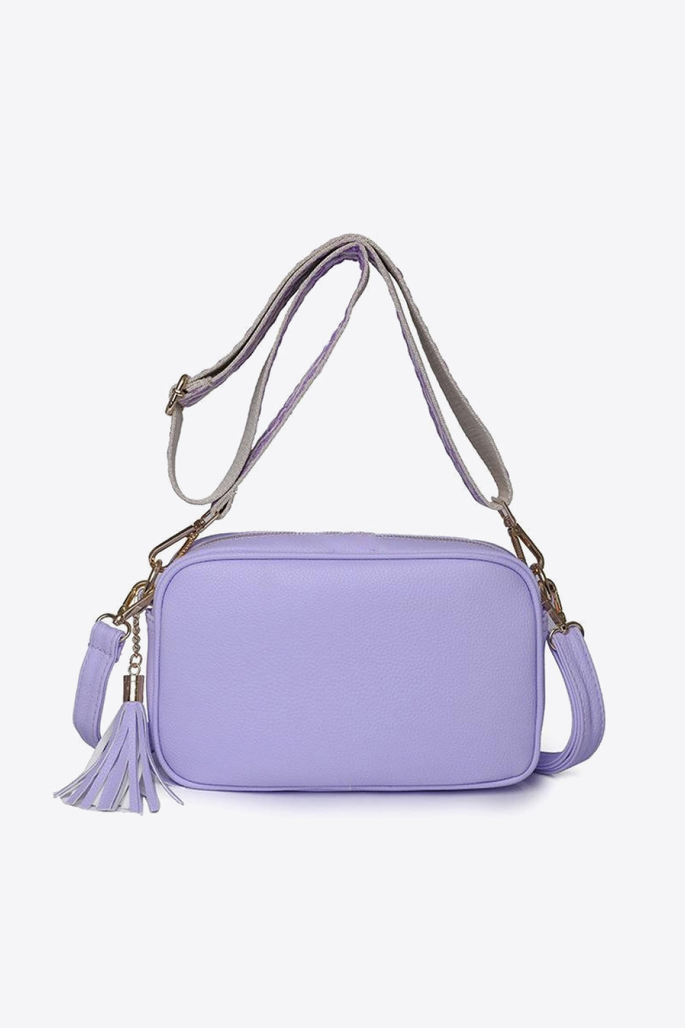 PU Leather Tassel Crossbody Bag - felvior
