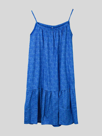 Ärmelloses Mini-Camisole-Kleid in voller Größe mit Aufdruck Zweitbild