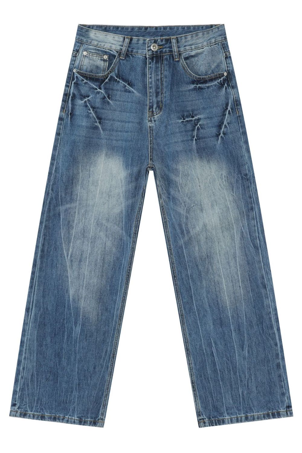 Men's Loose Fit Jeans with Pockets