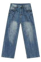 Men's Loose Fit Jeans with Pockets