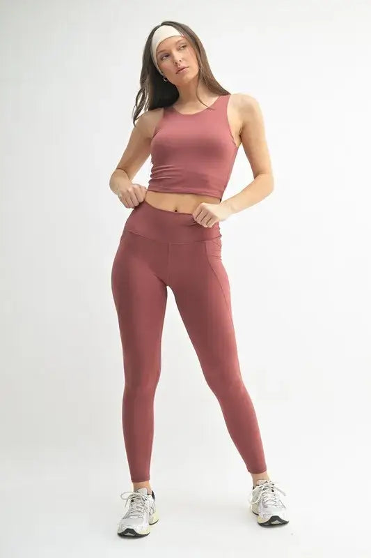MONO B Venice Cloud Light Sculpt High-Waisted Leggings