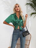 Button Down Short Sleeve Shirt - felvior