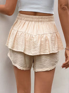 Perfee Layered High Waist Shorts