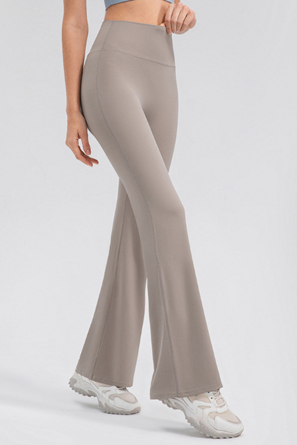 High Waist Straight Active Pants - felvior