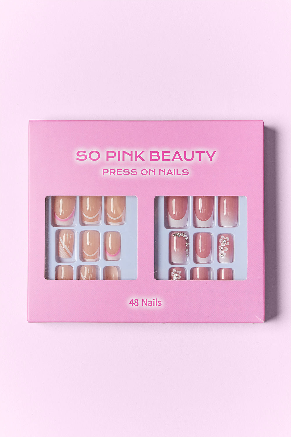 SO PINK BEAUTY Press On Nails 2 Packs - felvior