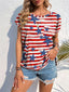 Printed Round Neck Short Sleeve T-Shirt