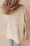 Openwork Open Front Cardigan - felvior